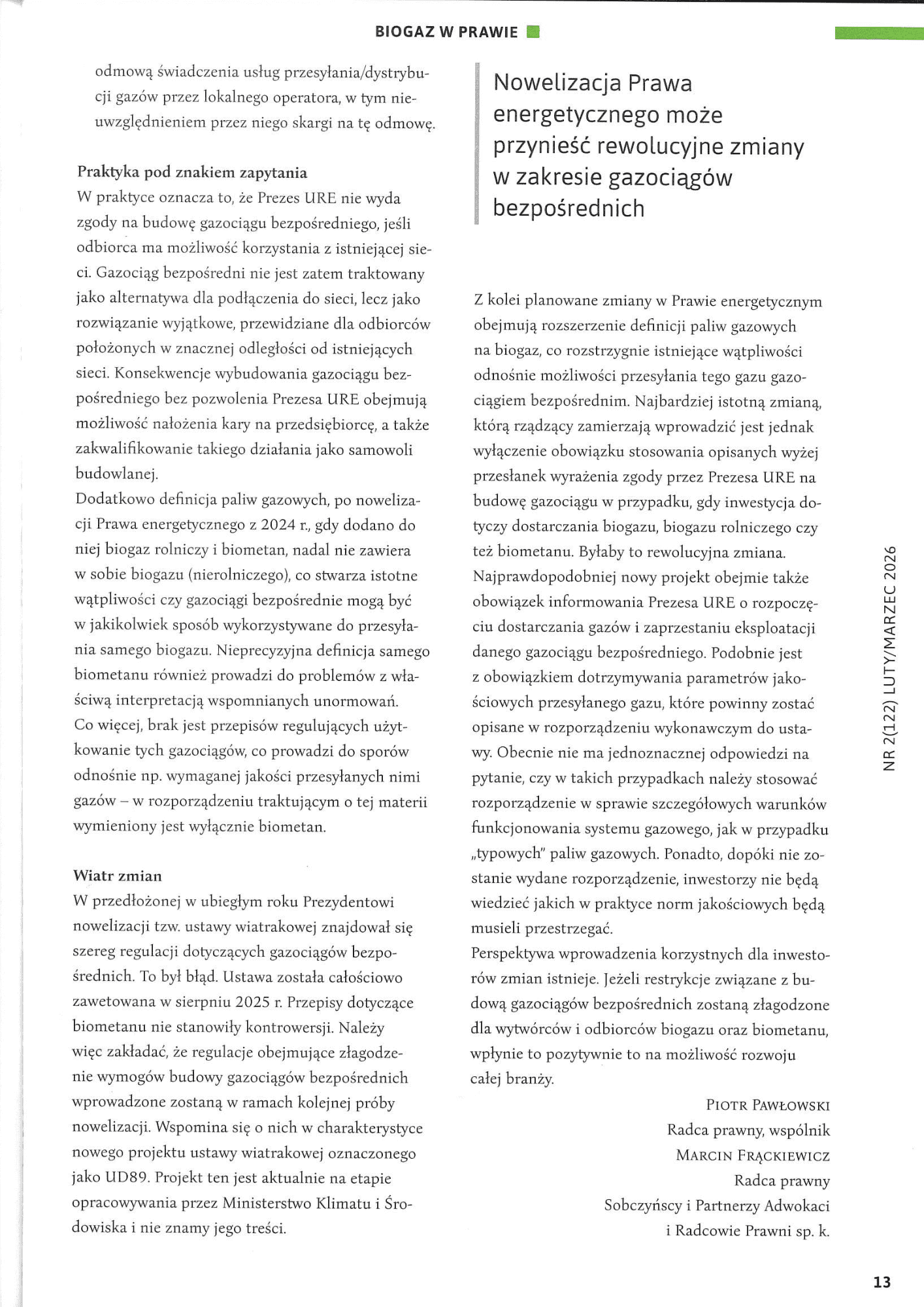 Gazociąg bezpośredni - 2 strona